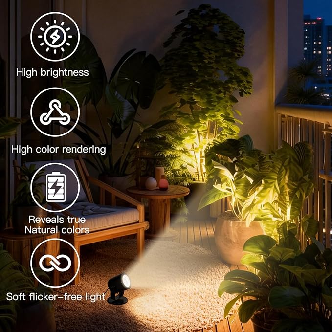 TAYSING LED Spotlight Indoor 5W USB Powered 360 Degree Rotating Mini Display Accent Light for Pictures Paintings Plants Shelves Cabinet Showcase, 2 Pack Neutral White 4000K
