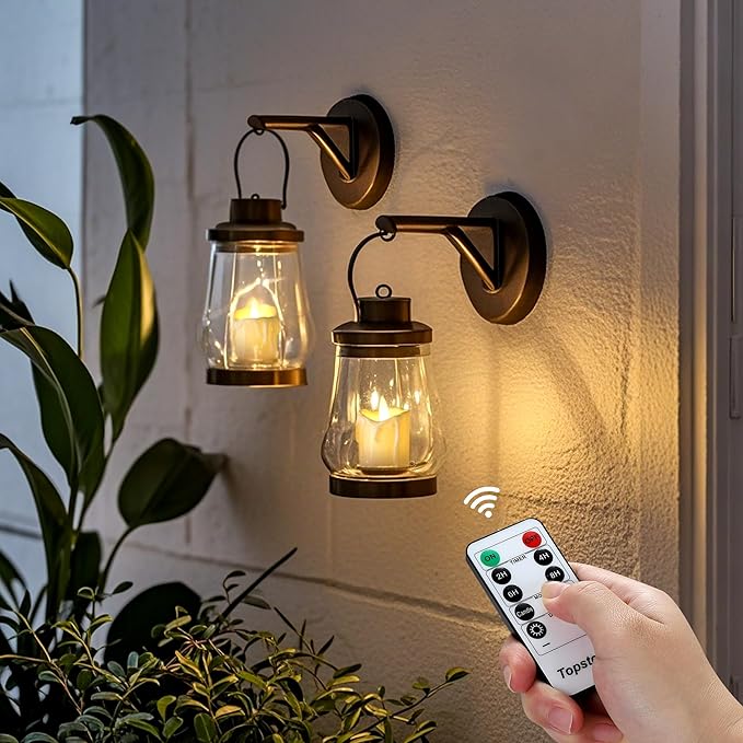 Topstone Flameless Candles with Remote Control，Battery Operated LED Candles with Timer & Dimmable Function, Realistic Wax Dripping Design, Perfect for Home Decor, Wedding, Christmas Decorations (24)