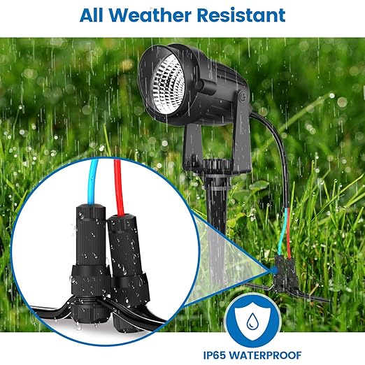 Low Voltage Wire Connectors - Outdoor LED Landscape Lighting Connector 12-18 Gauge Waterproof Landscape Lights Connector for Outside Path Light Deck Light Yard Light Backyard Lighting (40 Pack)