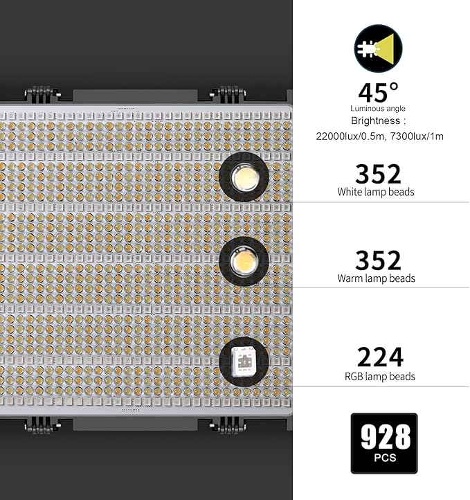 GVM 50W RGB LED Video Light, Studio Light with APP Control, 3200K-5600K Photography Lighting for Video, Product Shooting, 20 Scene Modes & CRI97+, CCT Loop, Hue Loop, 2packs