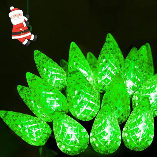 240 LED 78FT C6 Christmas String Lights, Super Long Christmas Lights Outdoor Indoor with 13 Modes & Timer, Waterproof Fairy Twinkle Light Plug in for Tree Garden Party Xmas Decorations (Green)