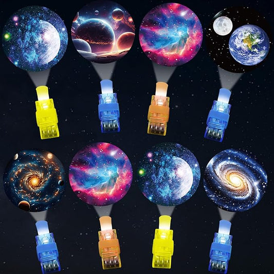 36PCS Space LED Finger Lights Outer Space Party Favors Glow in the Dark Light Up Finger Lights Solar System Themed Toys Bulk for Birthday Party Goodie Bag Stuffer Birthday Gifts Classroom Prize
