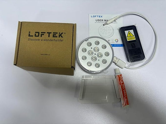 LOFTEK Submersible LED Lights with Remote, 13 LED Pool Lights for Inground Above Ground Pool, 16 Color Changing Underwater Light for Ponds Battery Operated, 1 Pack