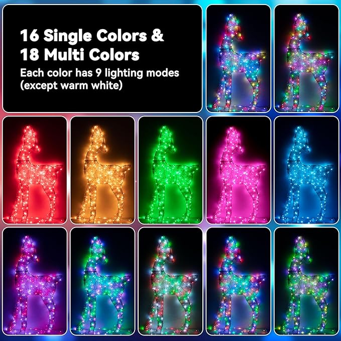 LitHome 300LED 99FT Christmas Led Fairy Lights Plug in, Color Changing Christmas Fairy Lights with Remote, 9 Modes Led String Lights Indoor Dimmable, Fairy String Lights for Xmas Home Party Decor
