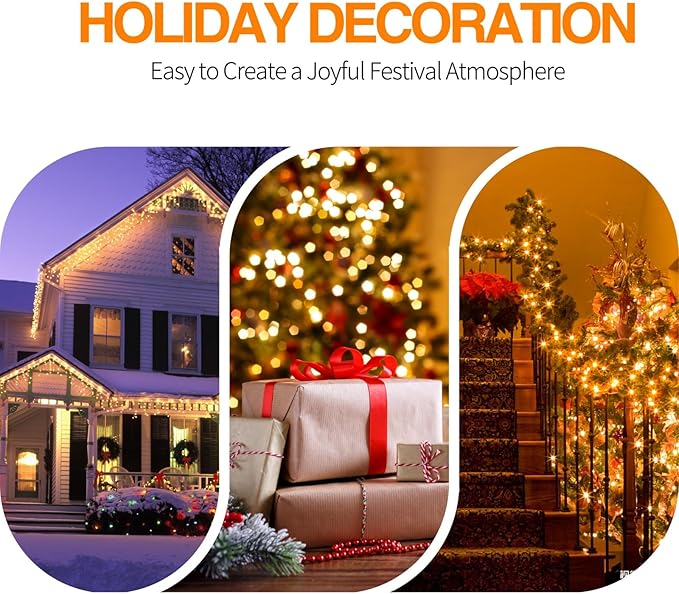 C7 LED Replacement Bulbs, Clear Christmas & Halloween Light Bulbs for Outdoor String Lights, Patio Xmas Tree Wedding Holiday Party Decor, E12 Candelabra Base, 2700K Warm White, 12 Pack