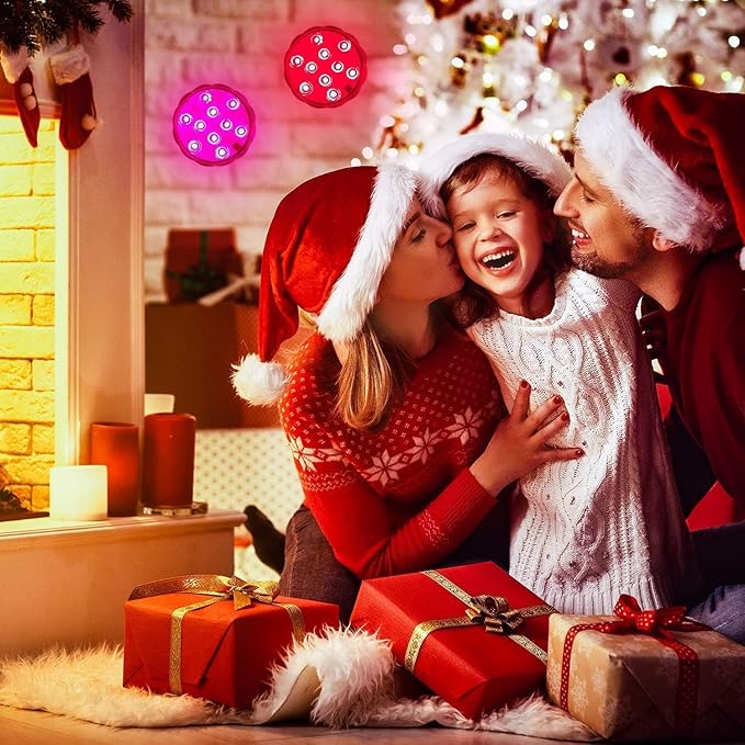 LUXJET LED Lights with Remote for Christmas Decorations - Color Changing Waterproof LED Lights for Christmas Gifts Party Glass Vase Easter Decoration