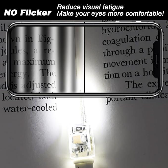 6000K White G4 RV Landscape Ceiling Recessed Puck Led Lights Interior 12v Replacement Bulbs 107d,JC Bi-Pin G4 2W T3 10W-20W Equiv for Camper Trailer Motorhome Marine Boat Deck Stair Step Path,10Pcs