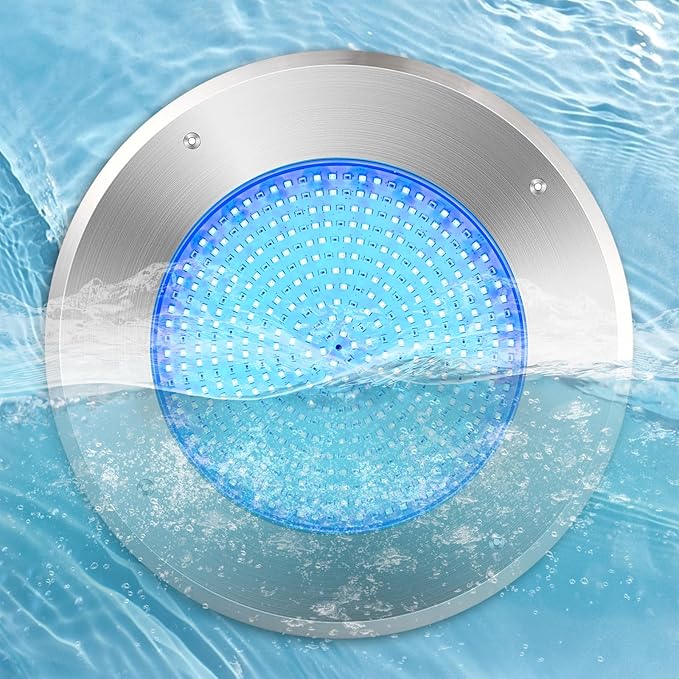 VINGLI 10in LED Swimming Pool Light 54W 120V RGBW Color with 3 Control Way (App/Remote/Manual Controller) for Inground Pools,IP68 Waterproof,50 FT Cord