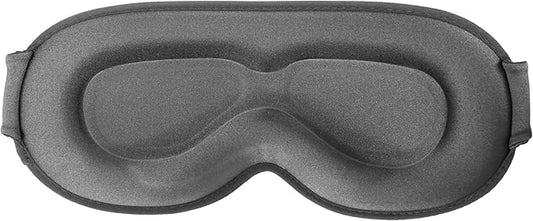 Sleep Eye Mask for Men Women, Lash Extensions 3D Contoured Cup Sleeping Mask, Travel Blackout Night Blindfold Eye Shade Cover with Adjustable Strap (Grey-Side Sleeper)