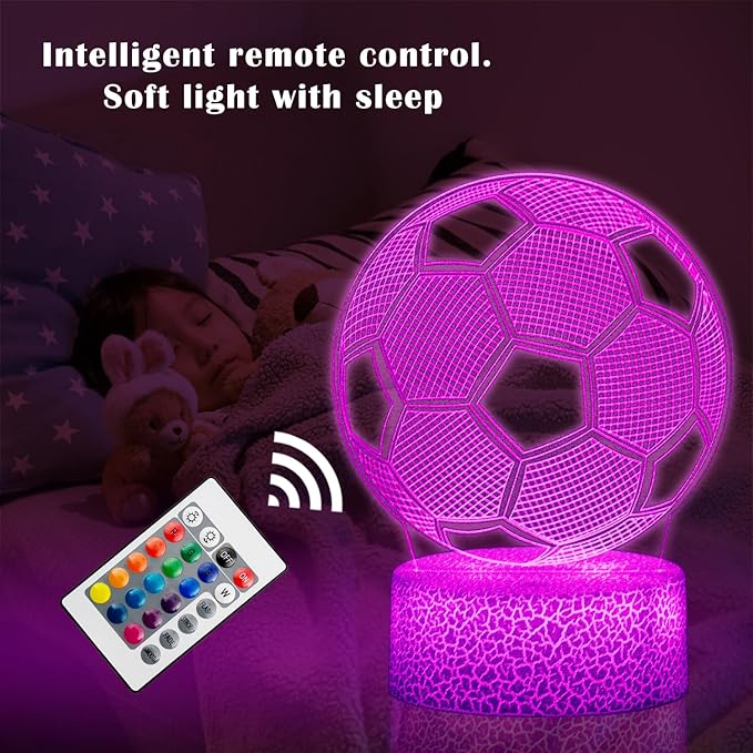 Kids Toys 3D Night Light,Superhero Christmas Gift Birthday 3D Illusion Lamp for Kid Girl Boy Room Decor, 16 Colors Remote Control