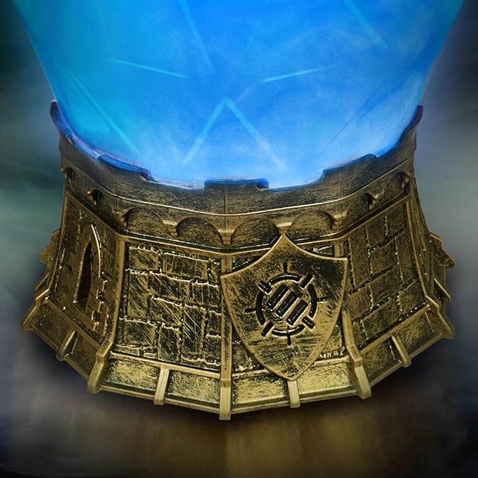 ENHANCE Gaming Sorcerer's Mana Potion Light with Swirling Mystical Brew - Potion Bottle Mood Light Prop for Tabletop Game Immersion, Playroom, Desk Decor - Soft Glowing Whirling Goblet (Blue Elixir)