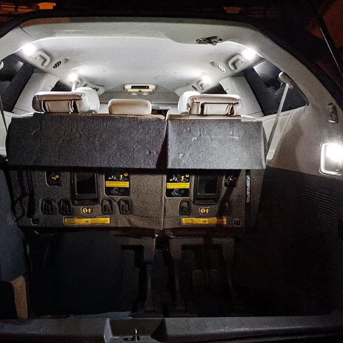 EASY EAGLE 8 Pcs Super Bright 6000K White LED Interior Light: Bulbs Kit Package for 2018 2019 2020 2021Toyota C-HR CHR Lighting Package Kit Includes Light Accessories + and Install Tool