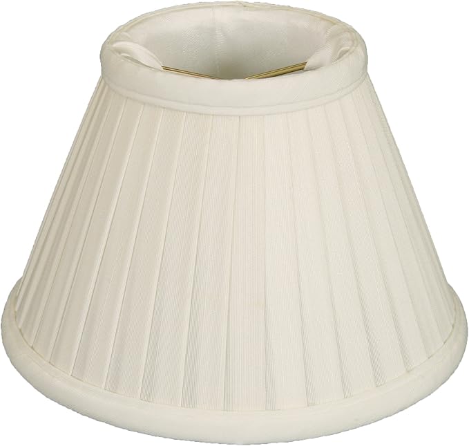 Royal Designs, Inc. CS-112WH Pleated Empire Chandelier Shade, 3 x 6 x 4.25, White