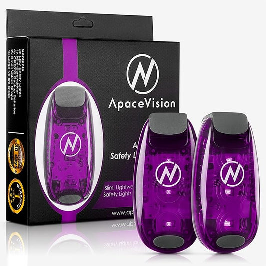 LED Safety Light (2 Pack) - Clip On Strobe/Running Lights for Runners, Dog, Bike, Walking, Boat, Kayak, Stroller and More - High Visibility Accessories for Your Reflective Gear, Bicycle