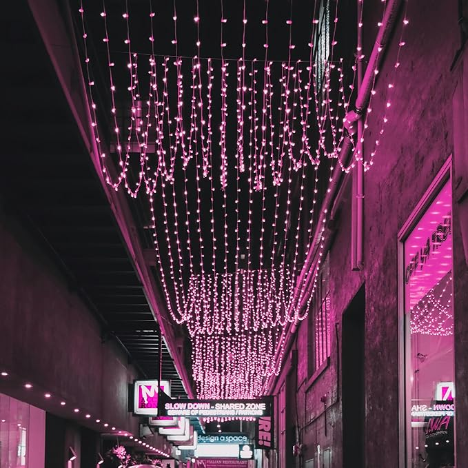 21ft Purple String Lights for Bedroom Halloween Decorations, 100 Purple String Lights Indoor Plug in with Black Wire, Indoor Lights String Outdoor Mini Lights for Halloween Tree Decorations