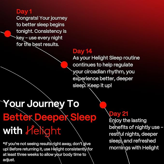 Helight Red Light Therapy Sleep Device Family Bundle – 630nm Pure Red Light Lamp Sleep Aid to Support Deep Relaxation – Rest Lamp Backed by Science for Adults & Kids Bedrooms - Pack of 2