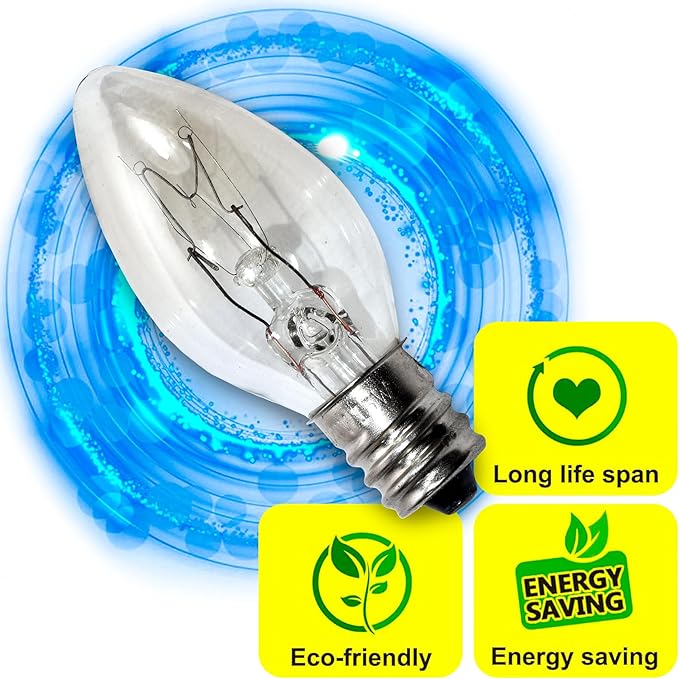 HQRP 20-Pack 15W 120V Light Bulbs for Natural Salt Lamps Compatible with LEVOIT HemingWeigh SMAGREHO Salt Lamp Natural Himilian Hymalain Pink Salt Rock Lamps
