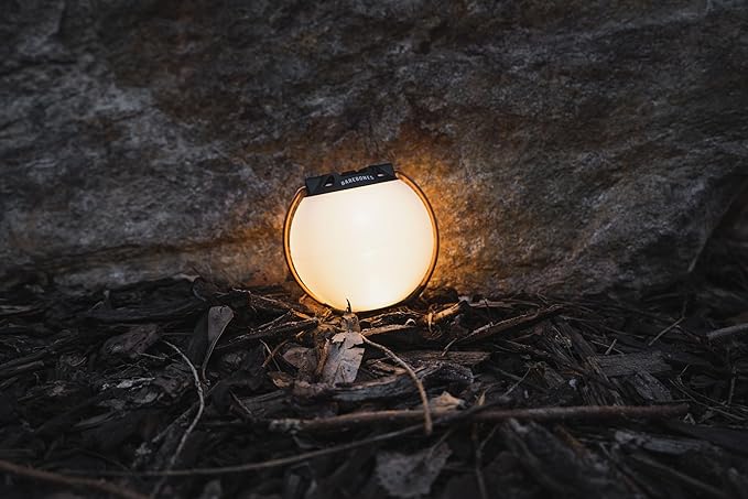 Barebones Multi-Colored Globe Light - Rechargeable LED Lantern with 9 Light Settings, USB-C Charging, Compact and Portable for Camping, Backyard, and Outdoor Fun
