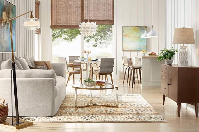Possini Euro Design Felton White Aluminum Mini Pendant Light 13" Wide Mid Century Modern Round Shade Fixture for Dining Room House Entryway Bedroom Kitchen Island Hallway High Ceilings