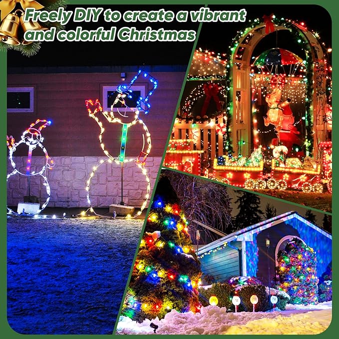BesLowe Commercial 1000 FT C9 Cut to Length Christmas Lights Outdoor，E17 Sockets C9 Stringer Christmas Light Spool, C9 Sockets Patio String Light Strands, 12 Spacing Green Wire Christmas Lights
