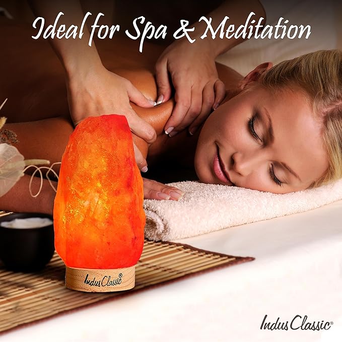 LN-02 Pack of 2 Natural Himalayan Pink Crystal Rock Salt Lamp 4~7 lbs with Dimmer Control Switch, Quality Gift Packaging