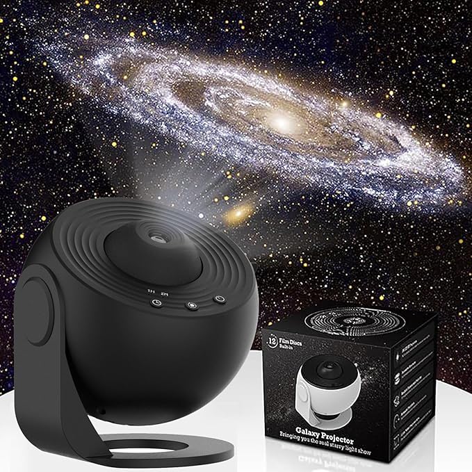 Planetarium Projector for Bedroom, Star Galaxy Light Projector with Nebula Milky Way, LED Night Light for Ceiling with Timer, Mood Lighting for Adults Kids Teens, Home Theater (Black)