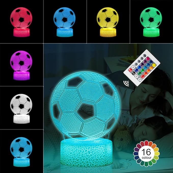 Kids Toys 3D Night Light,Superhero Christmas Gift Birthday 3D Illusion Lamp for Kid Girl Boy Room Decor, 16 Colors Remote Control
