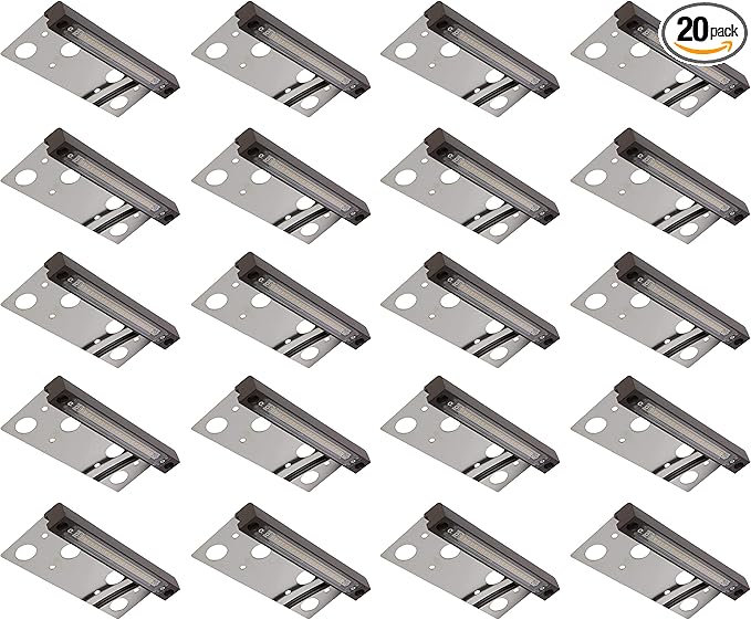 20-Pack GKOLED Hardscape Light, Paver Wall Light, 6.8 Inches Long, Integrated 4W 2700K LED Light Source, LED Step Light, Solid Powder Coated Die-cast Aluminum Housing, Low Voltage 12V AC/DC, UL Listed