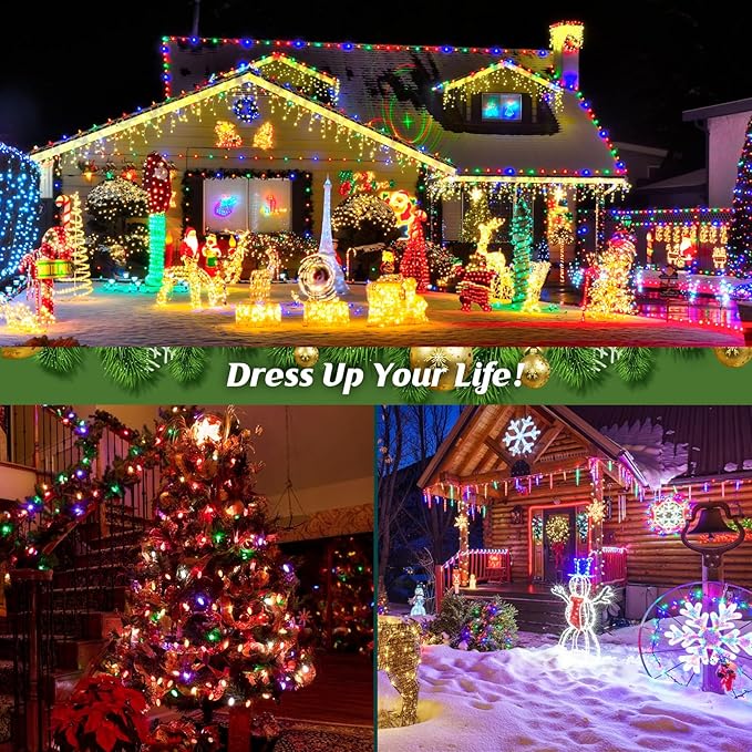 Brightever Commercial Grade 750 FT C9 Lights String, E17 Light Sockets Set Spool, LED C9 Sockets Patio String Lights C9 Strands - 12 Spacing Intermediate Base Green Wire String Lights for Holiday