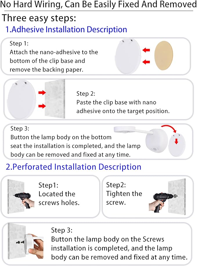 2200mAh Cat's Eye Bulb Motion Sensor Picture Light, LED Wall Sconce, Spotlight Painting Night Lamp, Rechargeable Battery Operated 3 Color & Dimmable 360° Rotation (White, 2 Pcs)