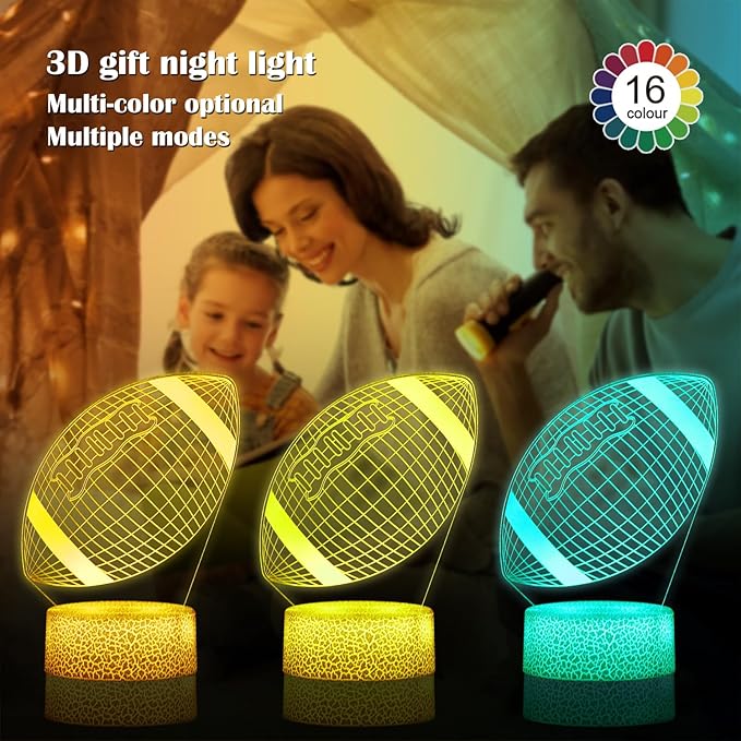 Kids Toys 3D Night Light,Superhero Christmas Gift Birthday 3D Illusion Lamp for Kid Girl Boy Room Decor, 16 Colors Remote Control