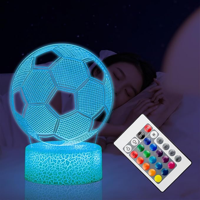 Kids Toys 3D Night Light,Superhero Christmas Gift Birthday 3D Illusion Lamp for Kid Girl Boy Room Decor, 16 Colors Remote Control