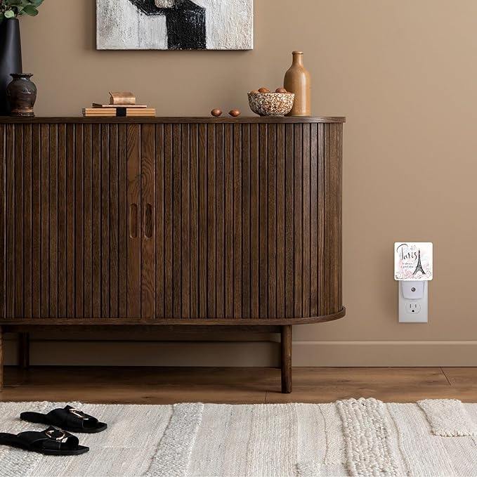 Eiffel Tower Night Light,Paris Night Lights Plug into Wall for Boys Girls Bedroom Decorative Half Round Nightlight Led Lamp 0.5W Sleep Friendly