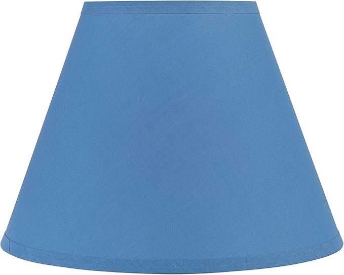 Aspen Creative 58884 Transitional Empire Shape Uno Construction Lamp Shade in Celadon Bule, 6" Top x 12" Bottom x 9" Slant Height