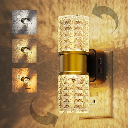 L LOHAS LED Night Light,Modern Night Lights Plug into Wall, Amber-3000K-5000K Adjustable Color Temperature Night-Light,Dimmable Nightlights with Dusk to Dawn Sensor for Rooms Bathroom Hallway
