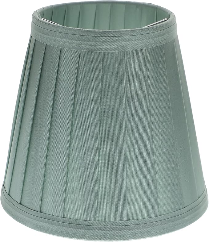 Small Lamp Shade - Clip On Bulb Lampshade Fabric Lampshade Mini Lamp Shade Replacement Lamp Shades for Table Lamps, Floor Lamps, Wall Lamps, 5x5x3 Inch, Green