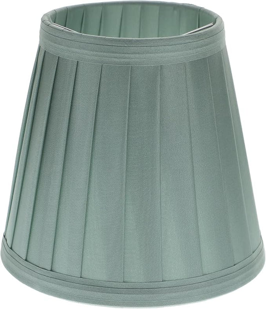 Small Lamp Shade - Clip On Bulb Lampshade Fabric Lampshade Mini Lamp Shade Replacement Lamp Shades for Table Lamps, Floor Lamps, Wall Lamps, 5x5x3 Inch, Green