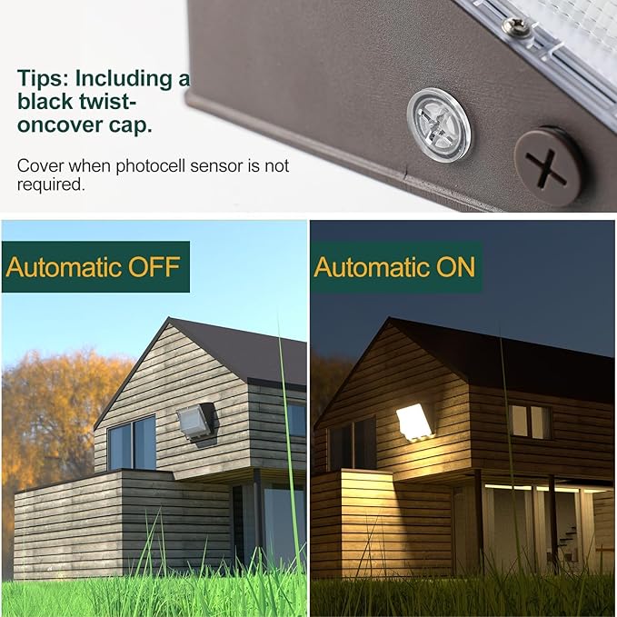 10Pack 150W LED Wall Pack Lights, 100-277v Dusk to Dawn with Photocell, 22500Lm 5000K Daylight IP65 Waterproof Outdoor Security Lighting, Energy Saving, ETL | 5-Year Warranty(Height:10~20ft)