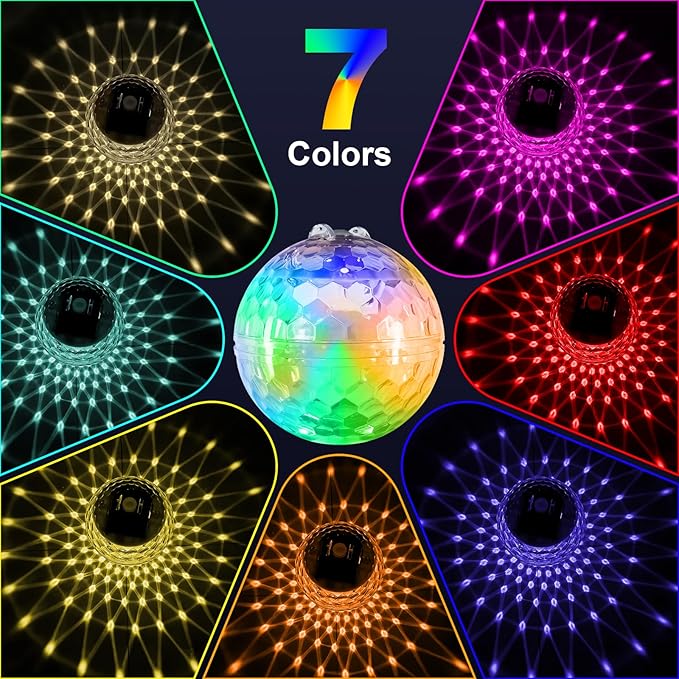 Solar Floating Pool Light – Color-Changing LED Light for Pools, Ponds, Gardens & More | Waterproof & Rechargeable for Pools, Ponds, Spas, Fountains, Patios Nighttime Ambiance