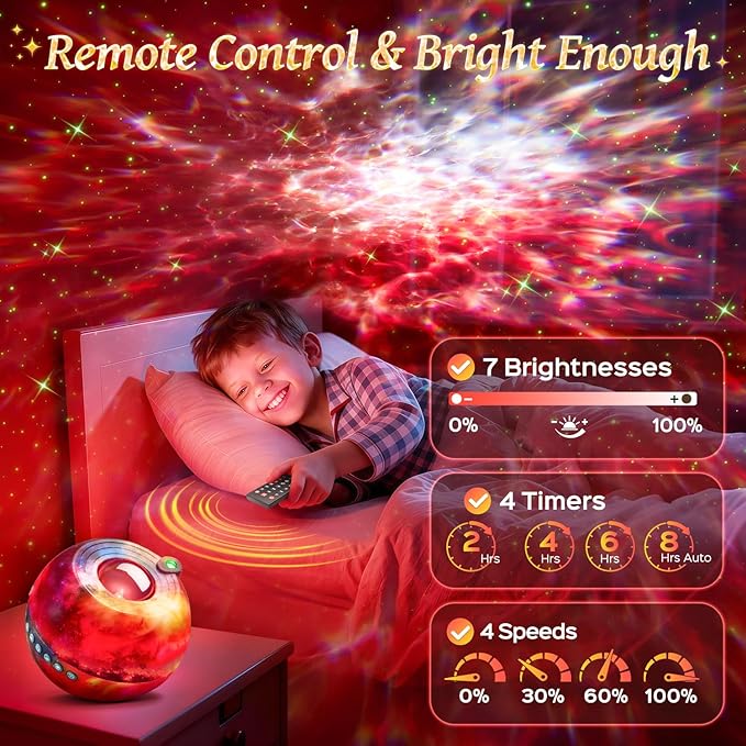 Galaxy Projector for Bedroom,15-Color Galaxy Light Projector Star Projector for Kids Night Light Projector Night Light for Kids,Remote 15 White Noise Sound Machine Ceiling Star Lights for Bedroom Gift