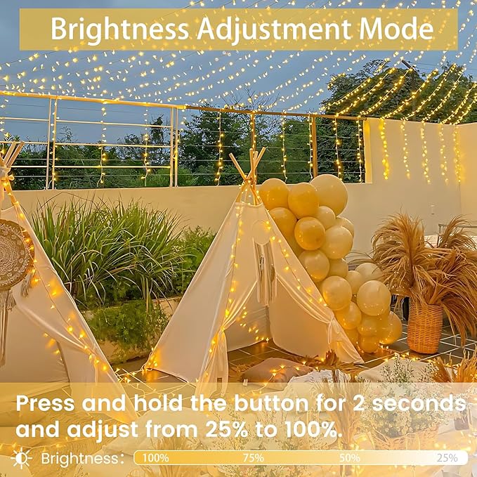 Voice Control Smart Christmas Lights Indoor Outdoor, Clear Wire 66Ft 200 LED String Lights Waterproof, 12 Modes Twinkle Fairy String Light for Xmas Tree Wedding Party Bedroom Decorations (Warm White)