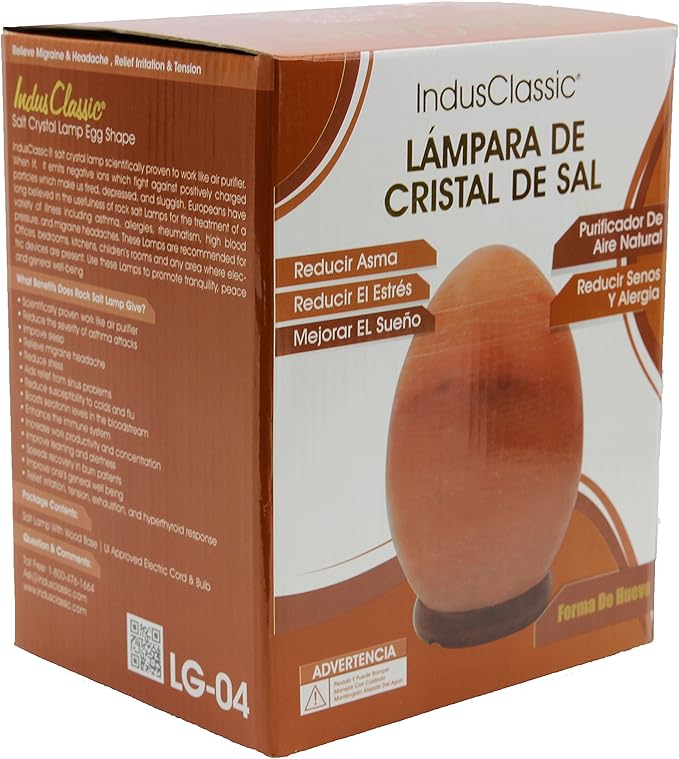 LG-04 Egg Shape Himalayan Crystal Salt Lamp