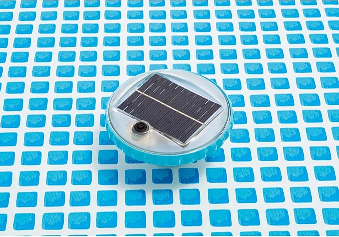 Intex 28690E Solar Powered LED Floating Light with Auto On and Auto Off, Color Changing and Static White Mode Swimming Pool Party Lights