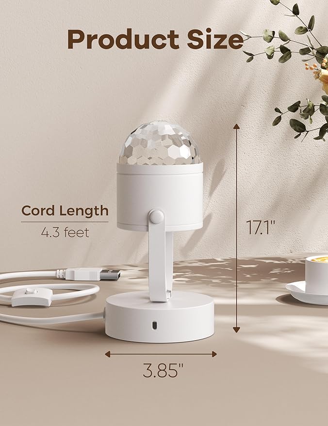 Joyzy Plug-in Dynamic Ocean Wave Table Lamp with Remote Water Ripple Night Light Projector for Room Party Decoration, Color Changing Ambient Lamps, Christmas Decor Lights, Videography Projection
