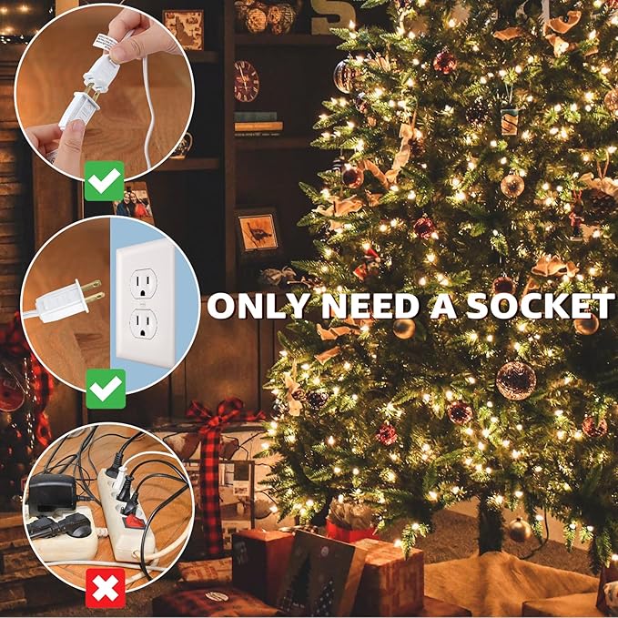 Accessory Cord with One Led Light Bulb, LED Light Bulb C7 Cord Clip Lights Christmas Halloween Cabin,Blow molds,Outdoor Atmosphere Decoration, Holiday Craft Decorations