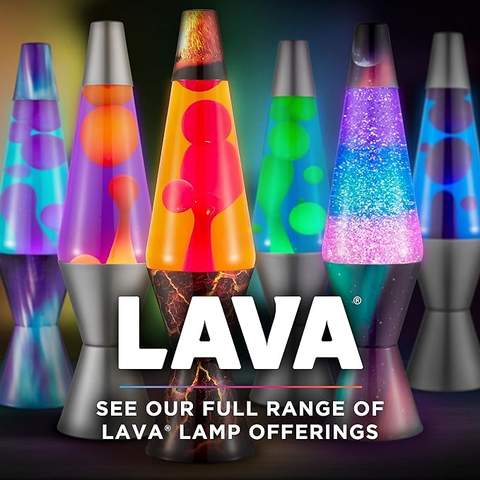 Lava® Lamp - 14.5" Deep Ocean - The Original Motion Light - Yellow/Green Wax and Blue Liquid - Item #2634 (Amazon Exclusive)