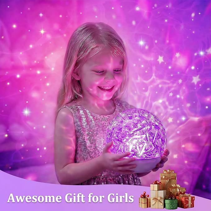 Mood Lighting for Bedroom, 16 Color Changing LED Mood Light, Aurora Ambient Lighting, Remote Control Dimmable Bedside Light, Night Light for Bedroom, Home Decor for Teen Girls Birthday Gifts