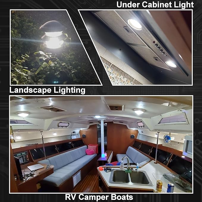 G4 LED Bulb RV Camper Replacement 2W Equivalent 10W-20W T3 Halogen AC/DC 12V 6000K Daylight White G4 JC Type Bi-Pin Base Bulb for Boat Trailer Under Cabinet Light Landscape Stair Lighting,10 Pack