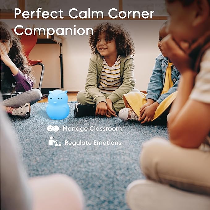 Breathing Pal 'Ollie'- Mindfulness Breathing Light, Guided Visual Meditation Breathing Light, Anxiety Relief Items for Calm Down Corner/Meditation/Sleep Aid for Adult&Kid