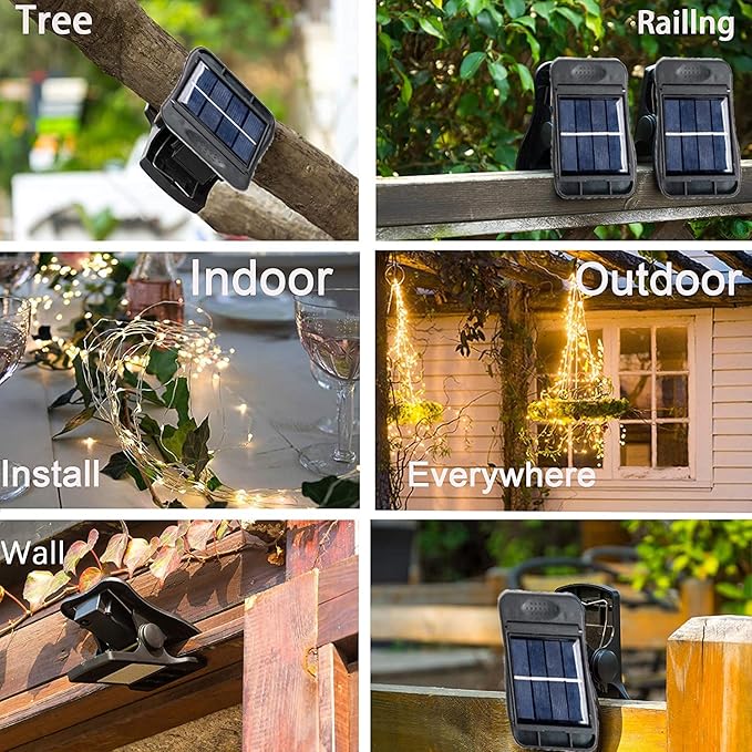 ANGMLN Solar Garden Lights Outdoor, Solar Watering Can Lights Garden Decor Gifts for Grandma Mom, Waterproof Hanging Lantern with String Lights Yard Decoration (Cool White-No Can)